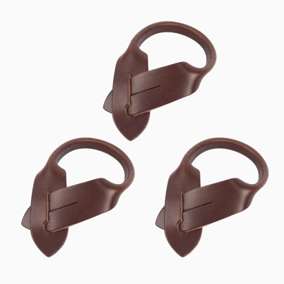 Chocolate Leather Heritage clips