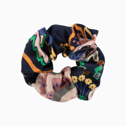 Liberty Floral Symphony Silk Scrunchie