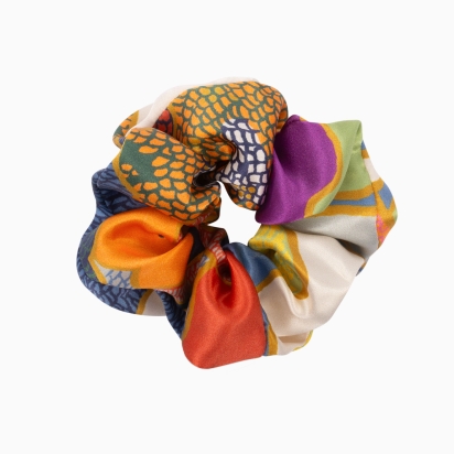 Liberty Cherry Prospect Place Silk Scrunchie