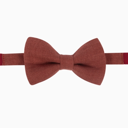 Noeud papillon ENFANT Lin brique