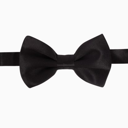 Black Silk Kid Bow Tie