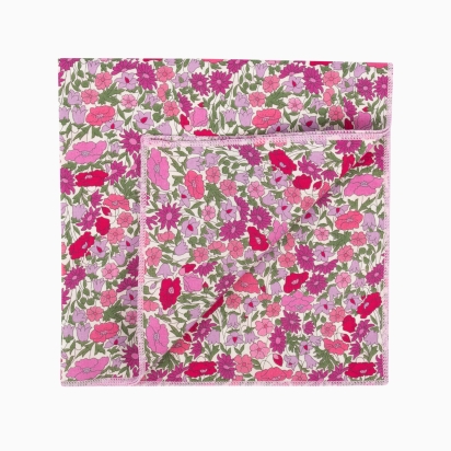 Pochette de costume Liberty Poppy grenadine