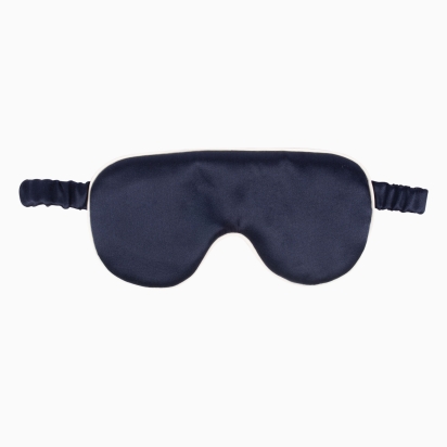 Navy Blue Silk Sleep Mask
