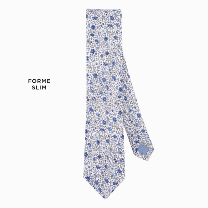 Cravate forme au choix - Coton, Lin ou Laine