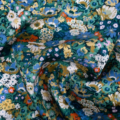 Carré de Soie Liberty Thorpeness vert