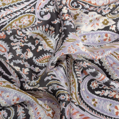 Liberty Felix Silk Square Bronze Green