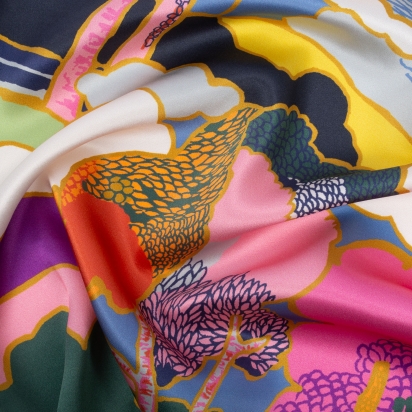 Carré de Soie Liberty Prospect Place cerisier