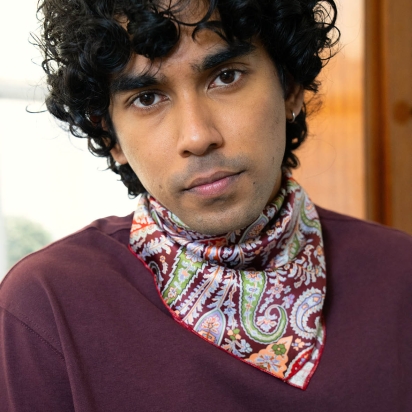 Liberty Felix Silk Square Vine Red 2