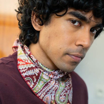 Carré de Soie Liberty Felix rouge vigne