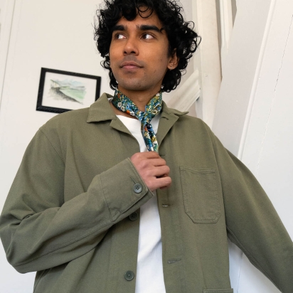 Carré de Soie Liberty Thorpeness vert