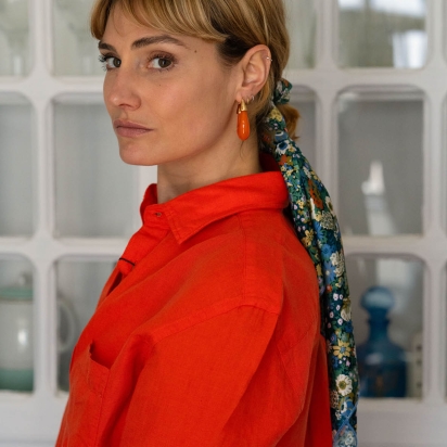 Liberty Green Silk Square Thorpeness