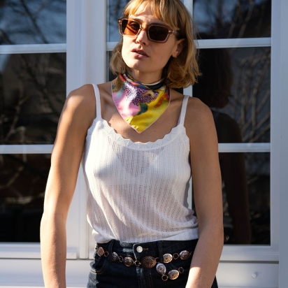 Carré de Soie Liberty Prospect Place cerisier