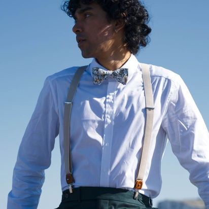 Bretelles Fines Héritage sahara cuir camel 2