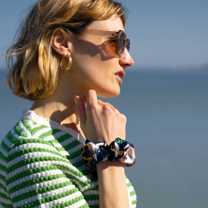 Liberty Floral Symphony Silk Scrunchie