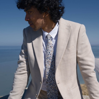 Liberty Blue Sea Salt Tie