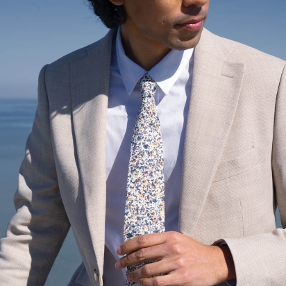 Cravate Liberty Sea Salt bleu 2