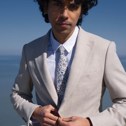 Liberty Blue Sea Salt Tie