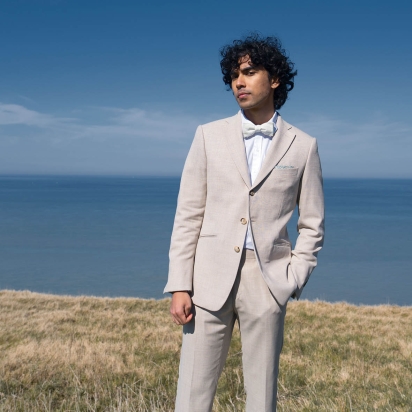 Seersucker Pistachio Stripes Bow Tie