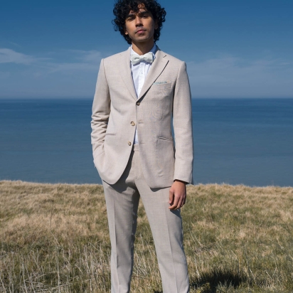 Noeud papillon Seersucker rayures pistache 2