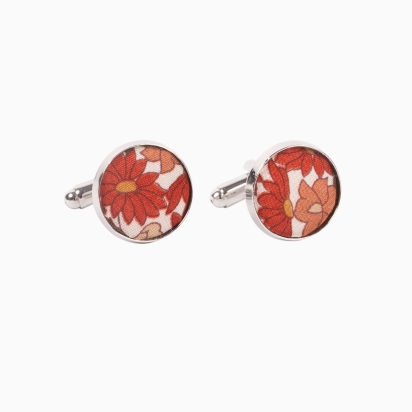 Liberty Squarrel Poppy Cufflinks