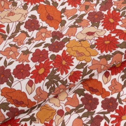 Pochette de costume Liberty Poppy écureuil