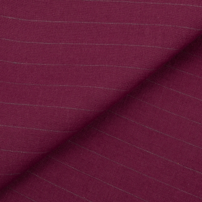 Pochette de costume Lin rayé pourpre