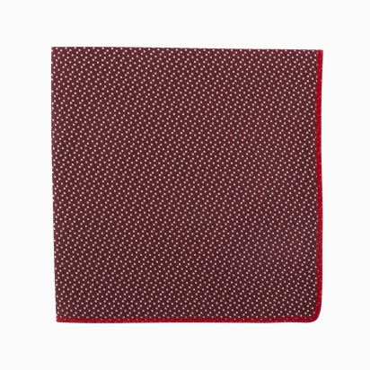 Burgundy Milano Silk Pocket Square