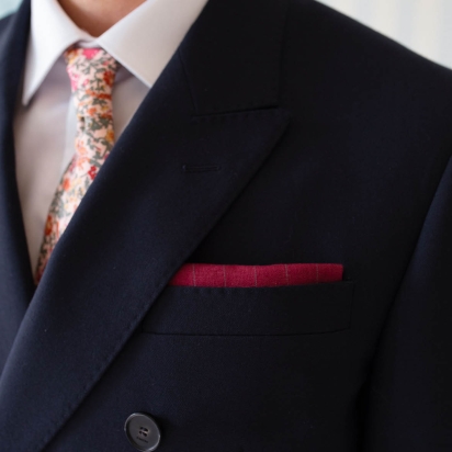 copy of Raspberry Linen Pocket Square 2