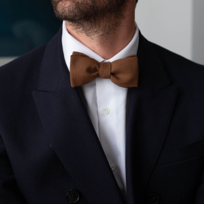 Tiramisu Italian Wool Bow Tie 2