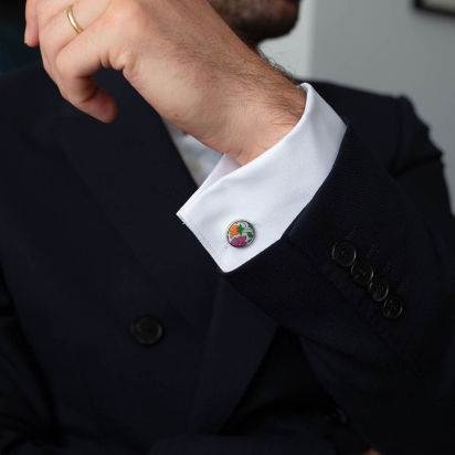 Liberty Lemonade Poppy Cufflinks 2