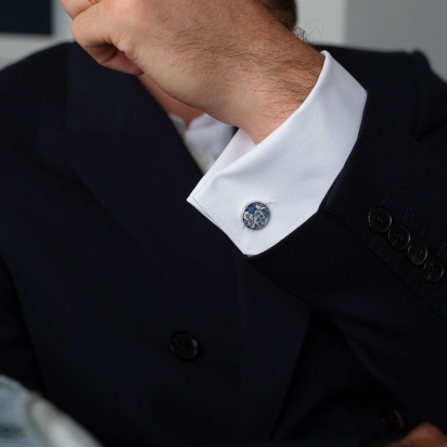 Liberty Ultramarine Blue Camille Cufflinks 2