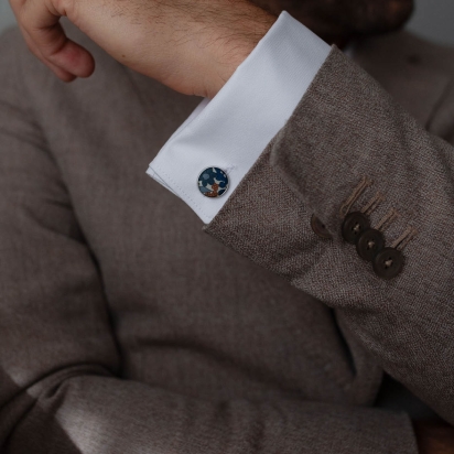 Liberty Blue Margaret Cufflinks 2