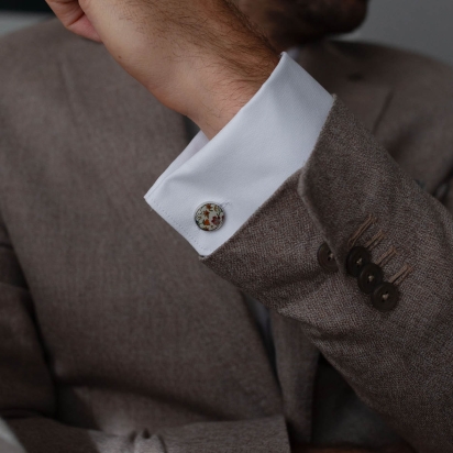 Liberty Terracotta Phoebe Cufflinks 2