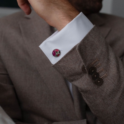 Liberty Grenadine Poppy Cufflinks 2