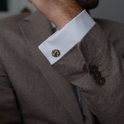 Liberty Saffron Ava Cufflinks 2