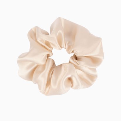 Champagne Silk Scrunchie