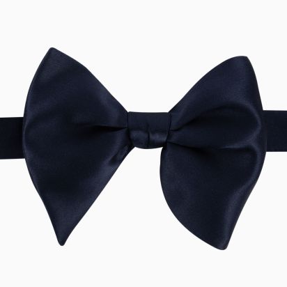 Noeud papillon Cocktail Soie bleu marine