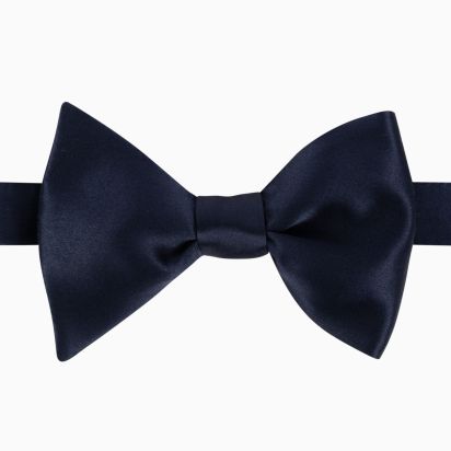 Nœud papillon Soie bleu marine