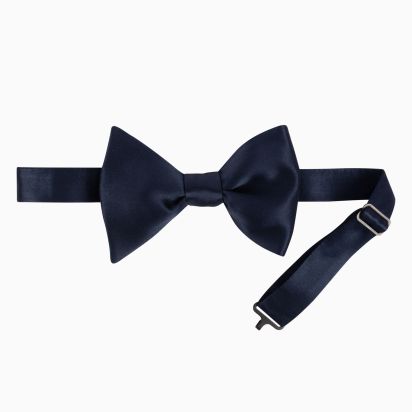 Nœud papillon Soie bleu marine 2