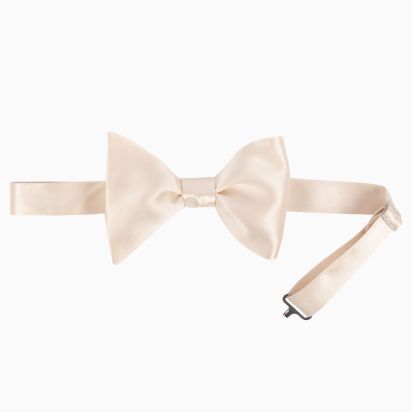 Champagne Silk Bow Tie