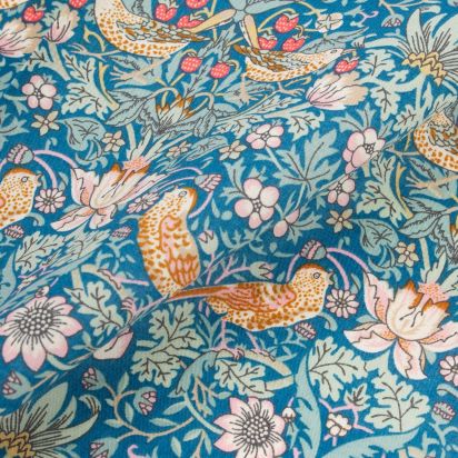 Pochette de costume Liberty Strawberry Thief vert émeraude 2