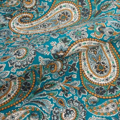 Liberty Teal Lee Manor Pocket Square 2