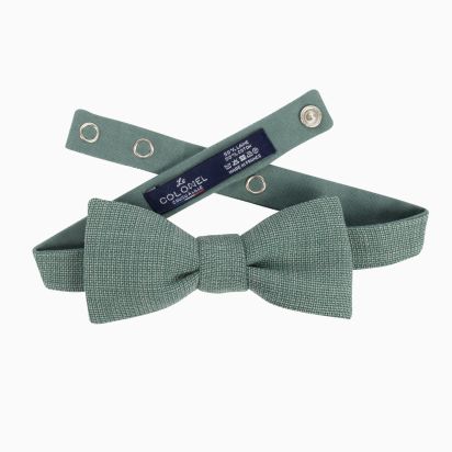 Noeud papillon Laine Italienne vert origano