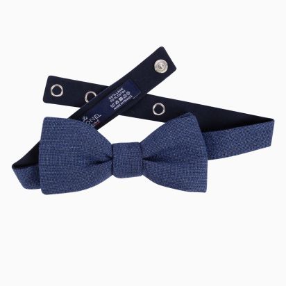 Adriatic blue Italian Wool Bow Tie
