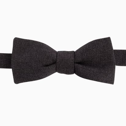 Graphite grey Italian Wool Bow Tie