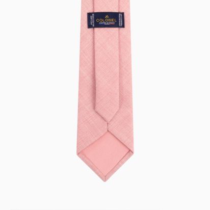 Cravate Laine Italienne rose gelato