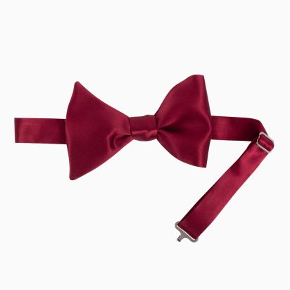 Nœud papillon Classique Soie bordeaux 2