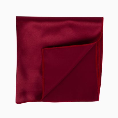 Burgundy Silk Pocket Square