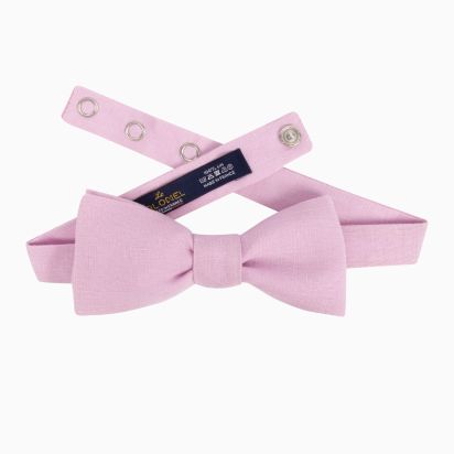 Noeud papillon Lin pivoine