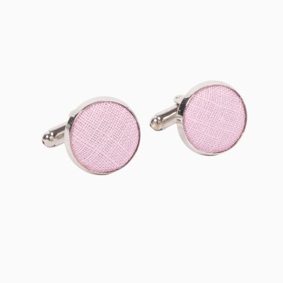 Peony Linen Cufflinks 2